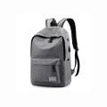 2020 simple gray school backpack high quality OEM college bag